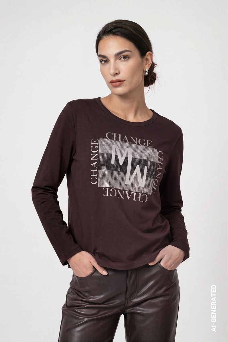 Langarmshirt mit Schmuckdetails