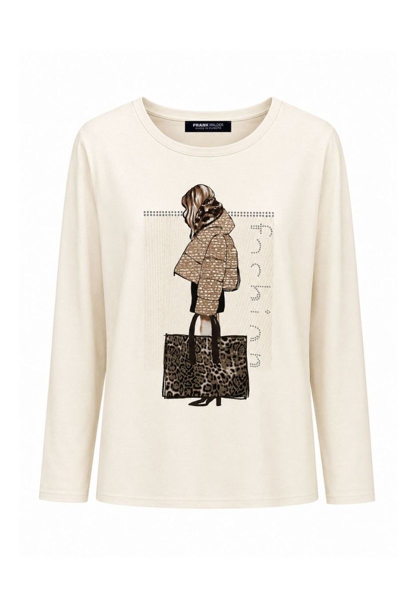 Shirt WILD MOCHA mit platziertem Frontdruck