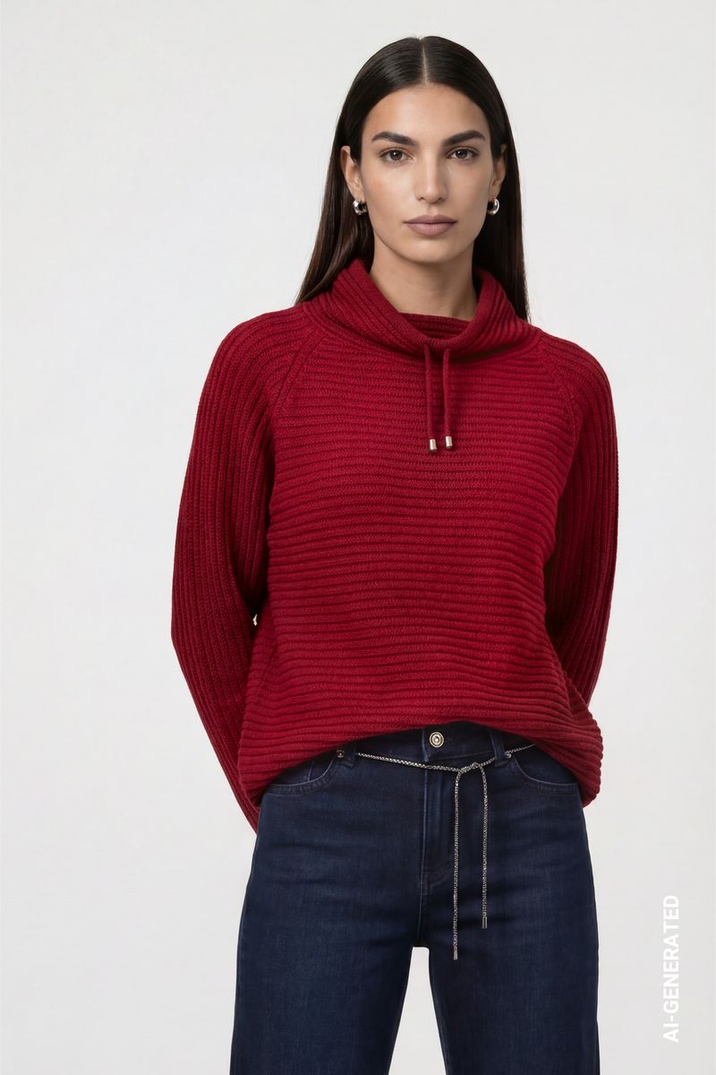 Pullover mit Rippenstruktur