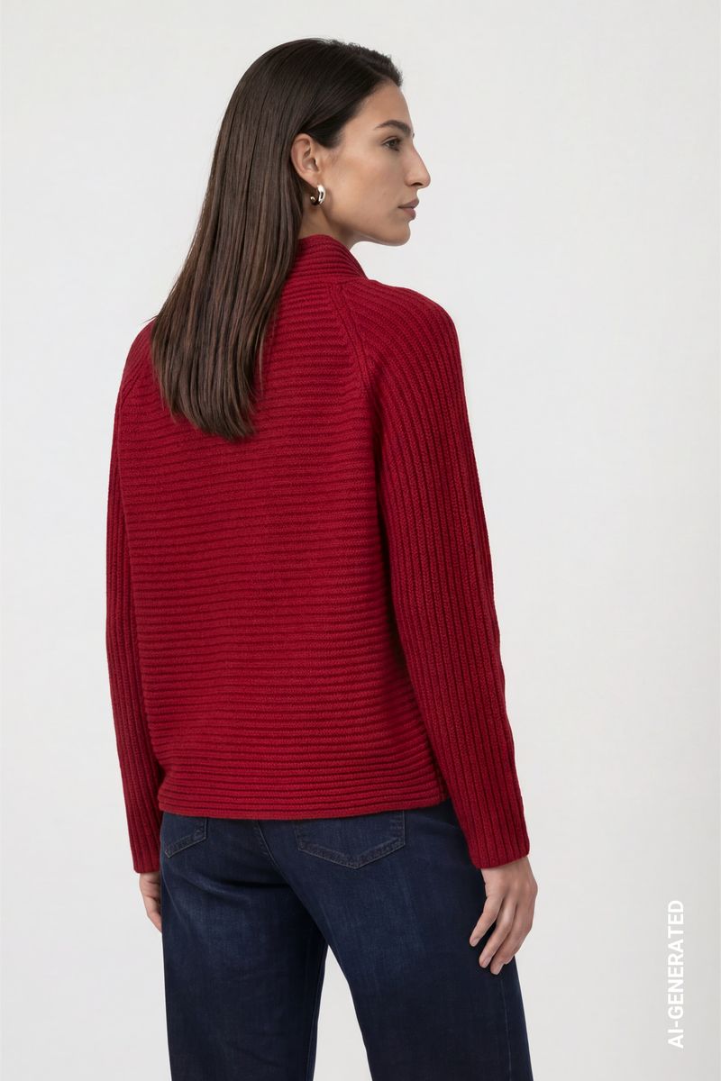 Pullover mit Rippenstruktur