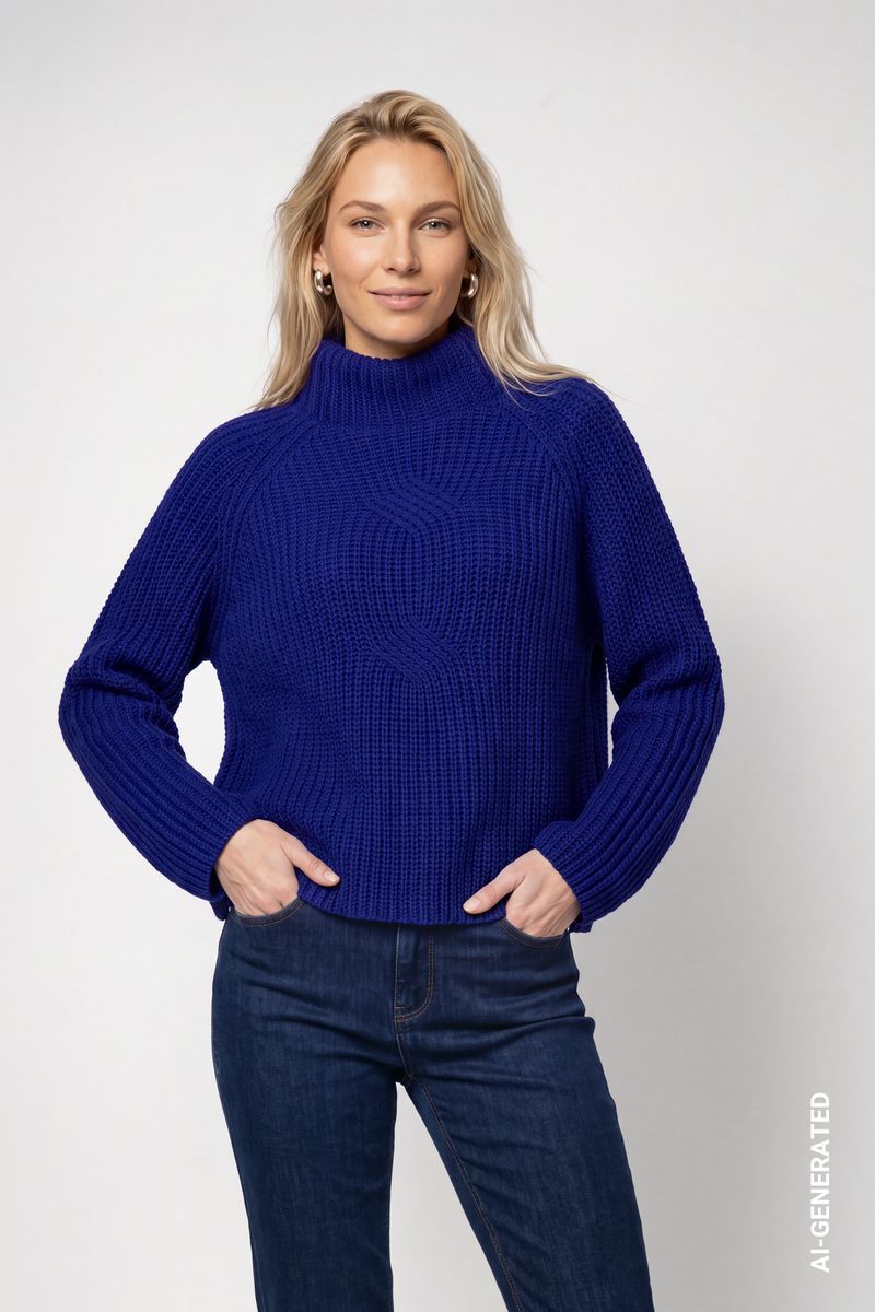 Strickpullover aus Chenillegarn