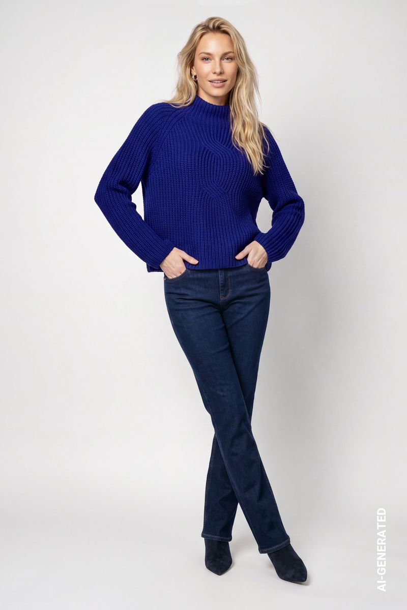 Strickpullover aus Chenillegarn