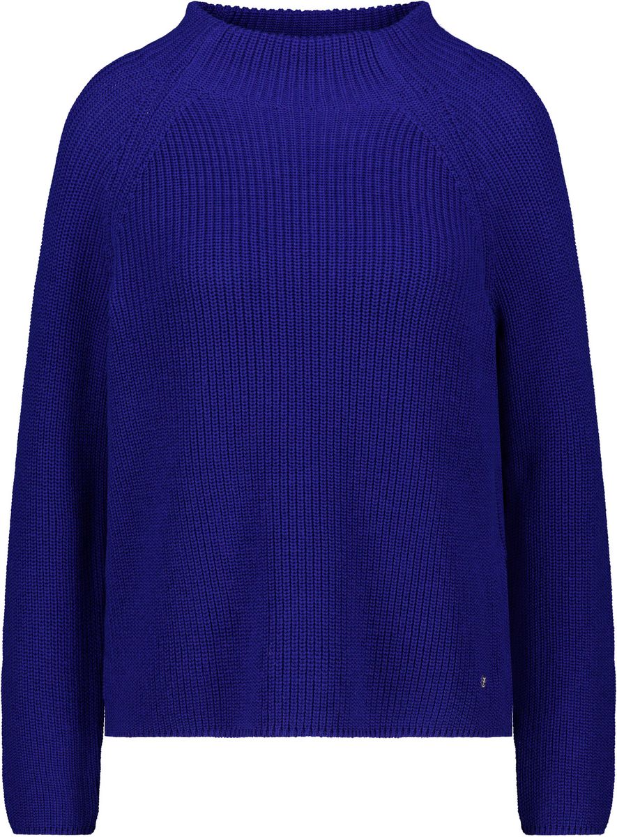 Strickpullover mit Stehkragen