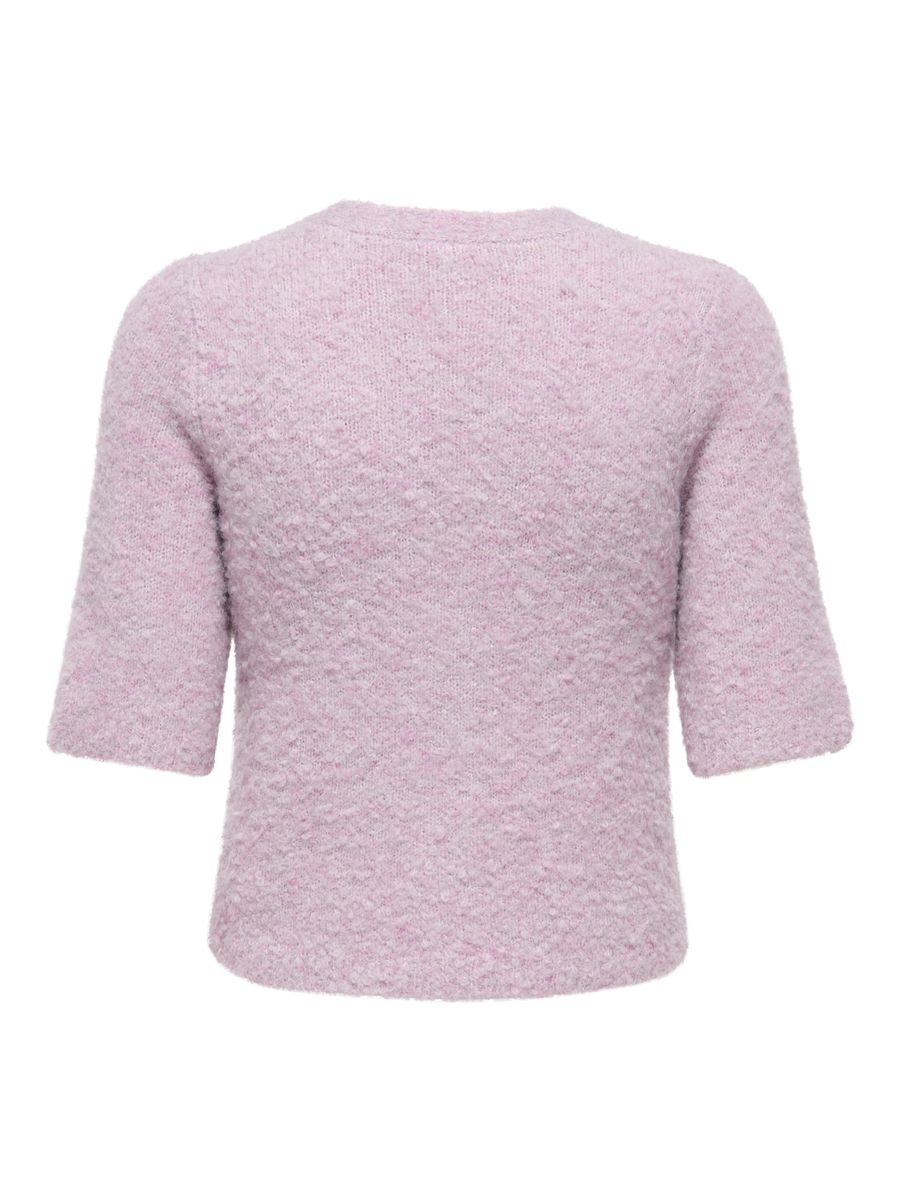 ONLBOUBLE SS V-NECK BUTTON CARDI KNT