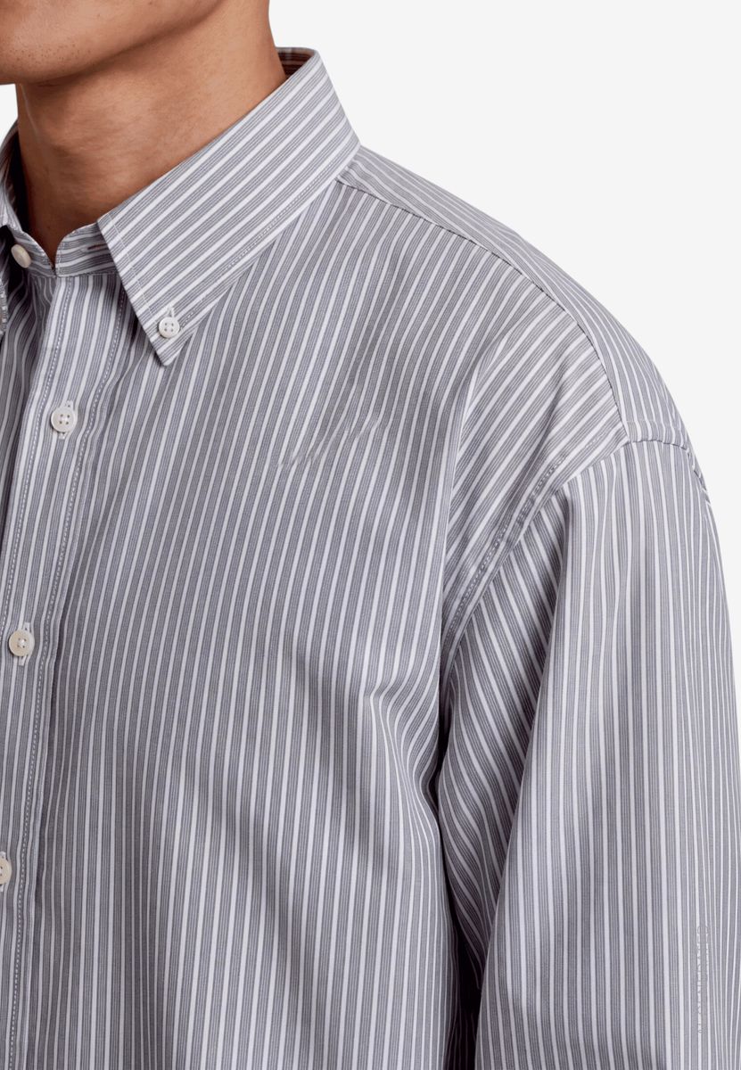 Oversize Hemd Herren mit Streifen