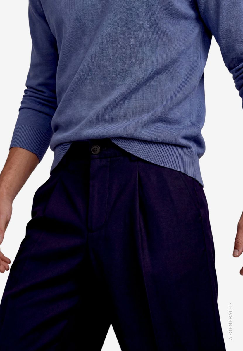 Herren Bundfaltenhose im Loose Fit
