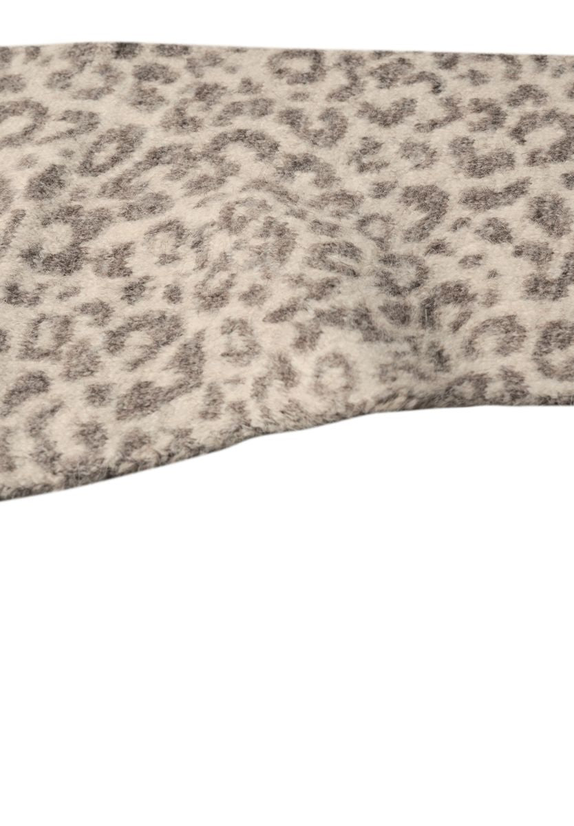 Jacquard Dreiecksschal mit Leo-Muster