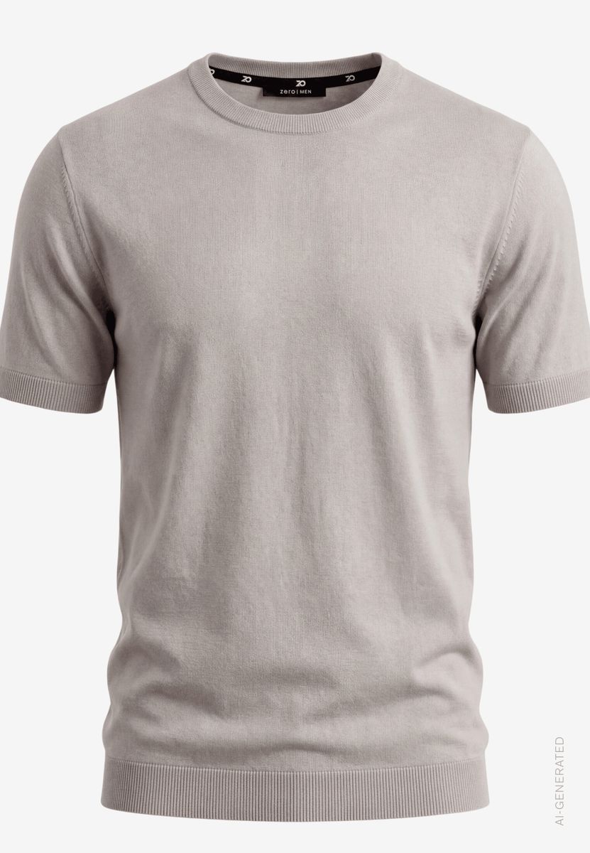 Herren Basic Shirt mit Rundhalsausschnitt