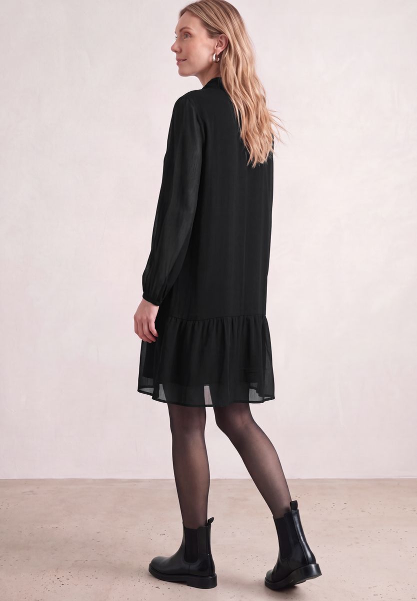 Knielanges Kleid mit Schleifendetail