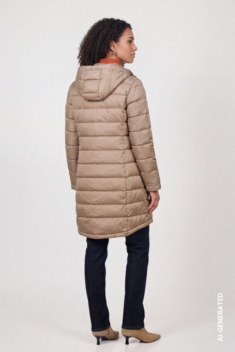 Steppmantel mit Patch