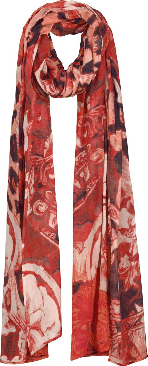Schal mit Leo-Blumenmuster