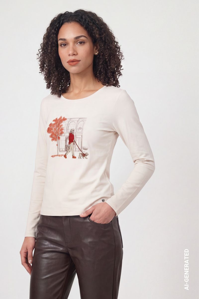 Langarmshirt mit Print
