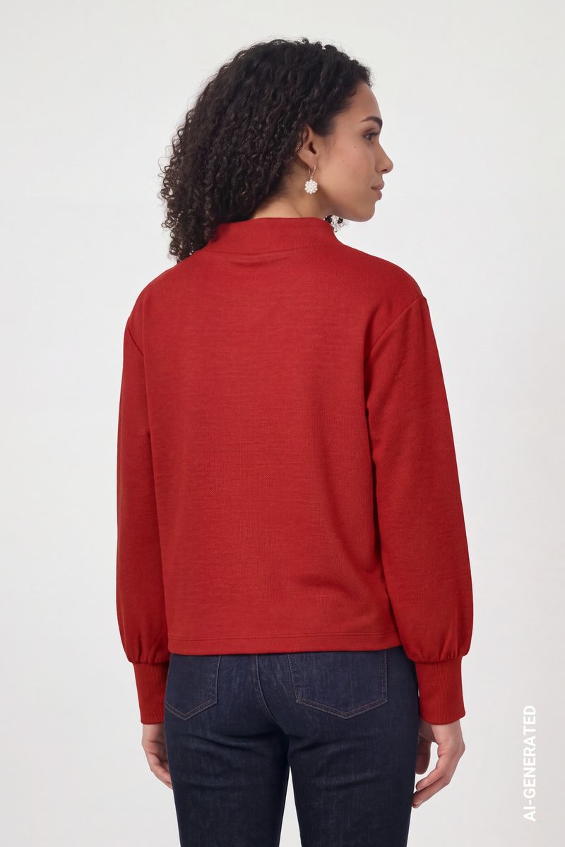 Sweatshirt mit Stehkragen