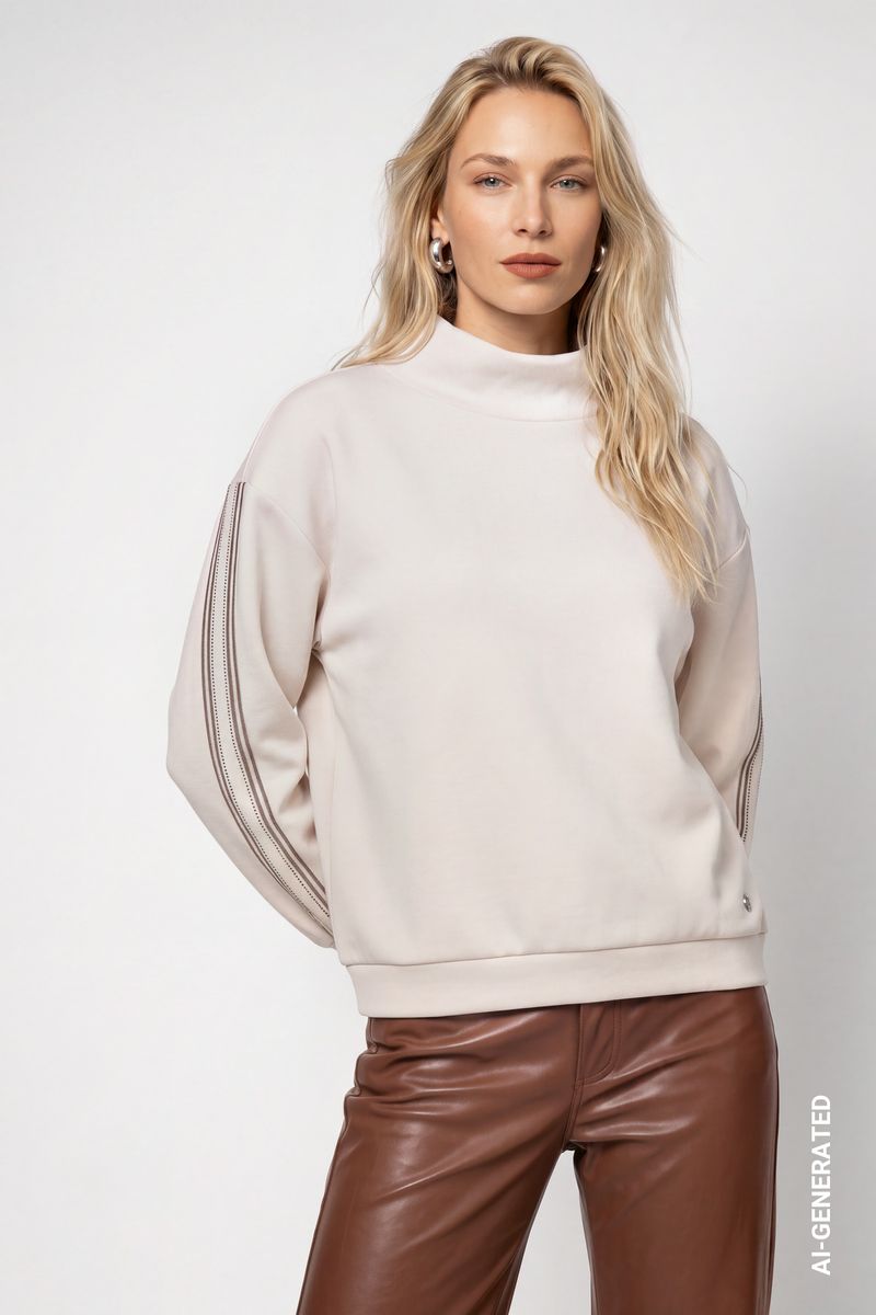 Sweatshirt mit Streifen
