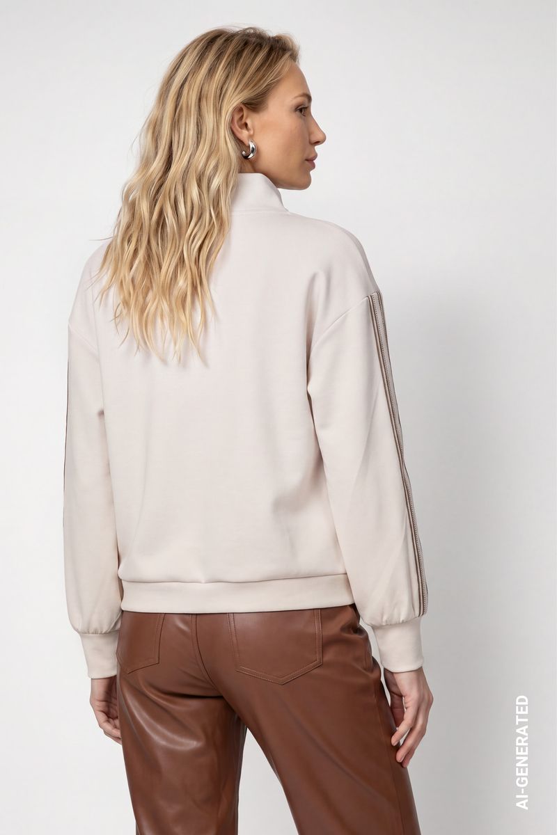 Sweatshirt mit Streifen