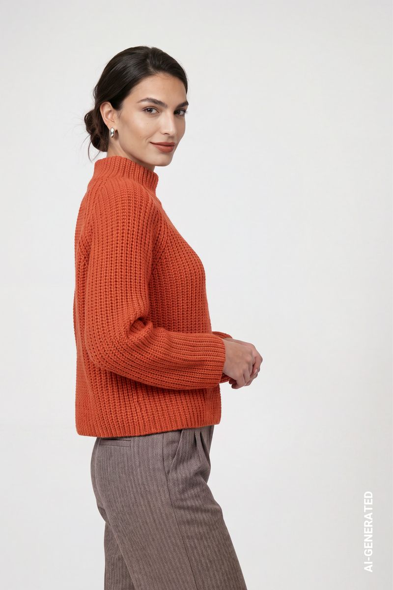 Strickpullover aus Chenillegarn