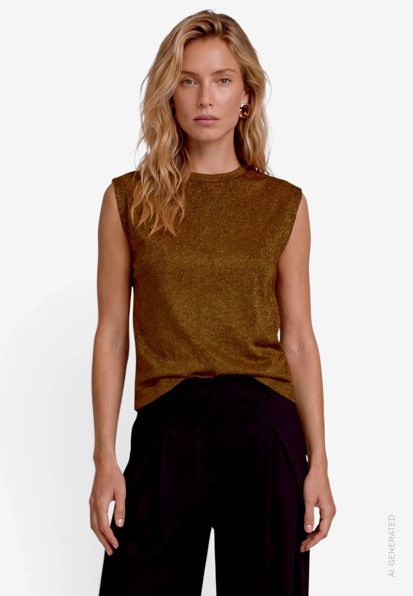 Damen Kurzarmshirt mit Glitzer