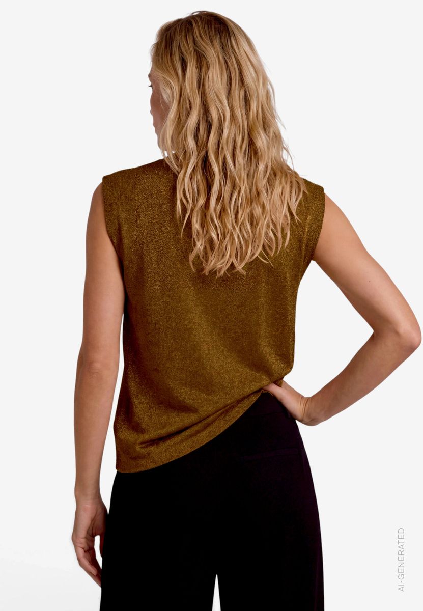 Damen Kurzarmshirt mit Glitzer