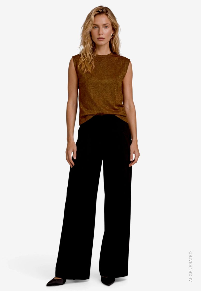 Damen Kurzarmshirt mit Glitzer