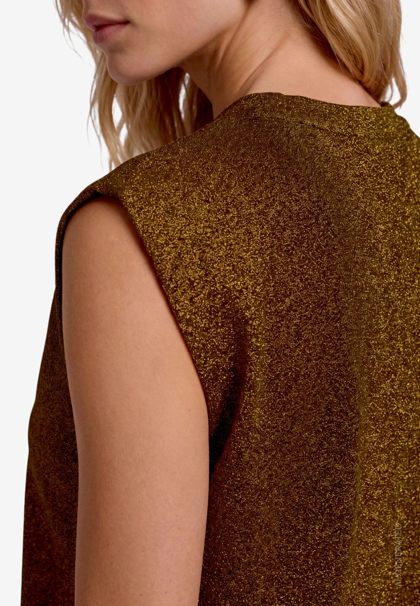 Damen Kurzarmshirt mit Glitzer