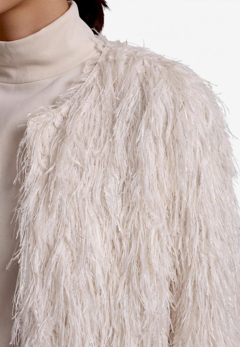 Damen Strickjacke mit Fransen