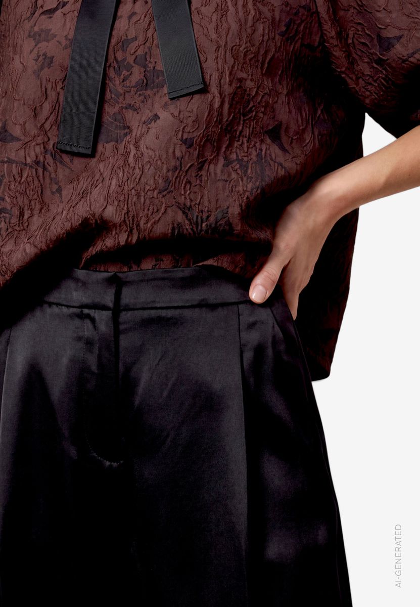 Damen Barrel-Hose aus Satin