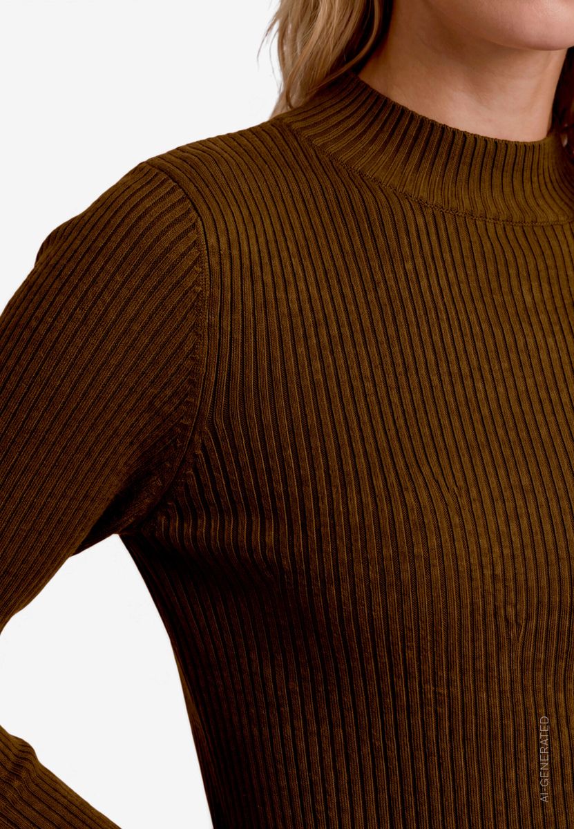Damen Feinstrickpullover mit Stehkragen