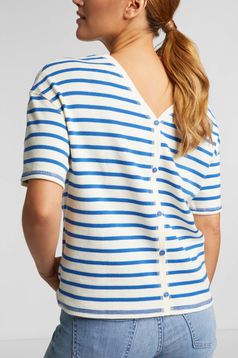 Sweatshirt with button detail