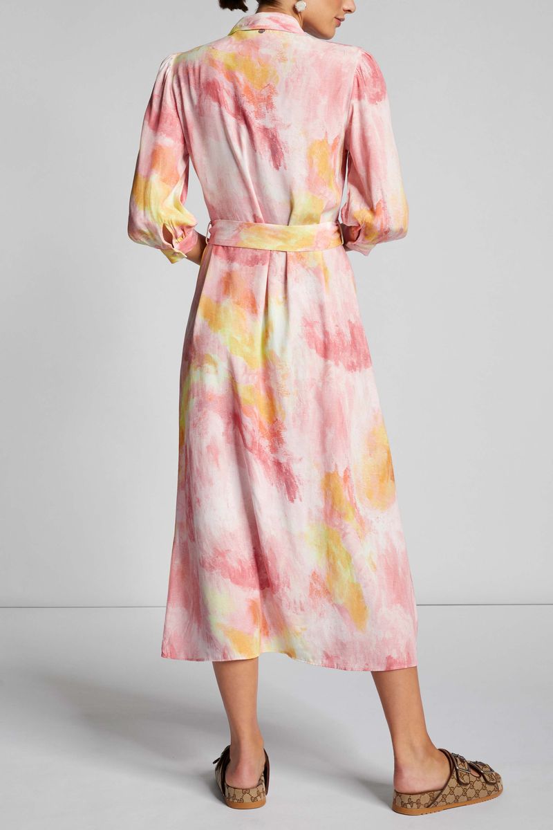 printed shirt dress