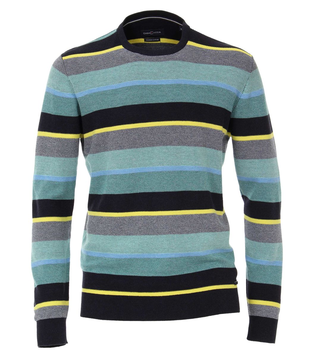 Pullover mit Rundhalsausschnitt gemustert