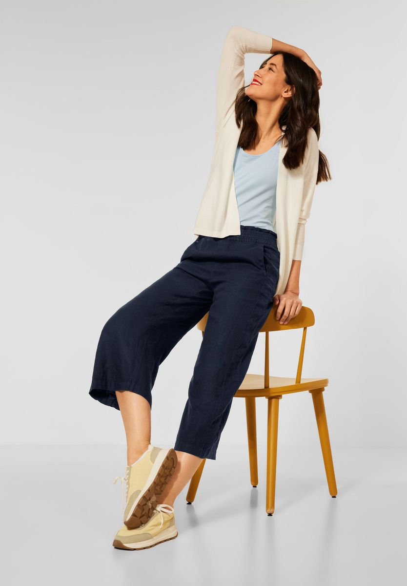 Loose Fit Leinenhose