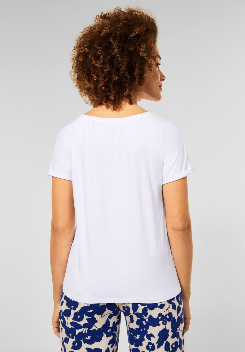 T-Shirt in Unifarbe
