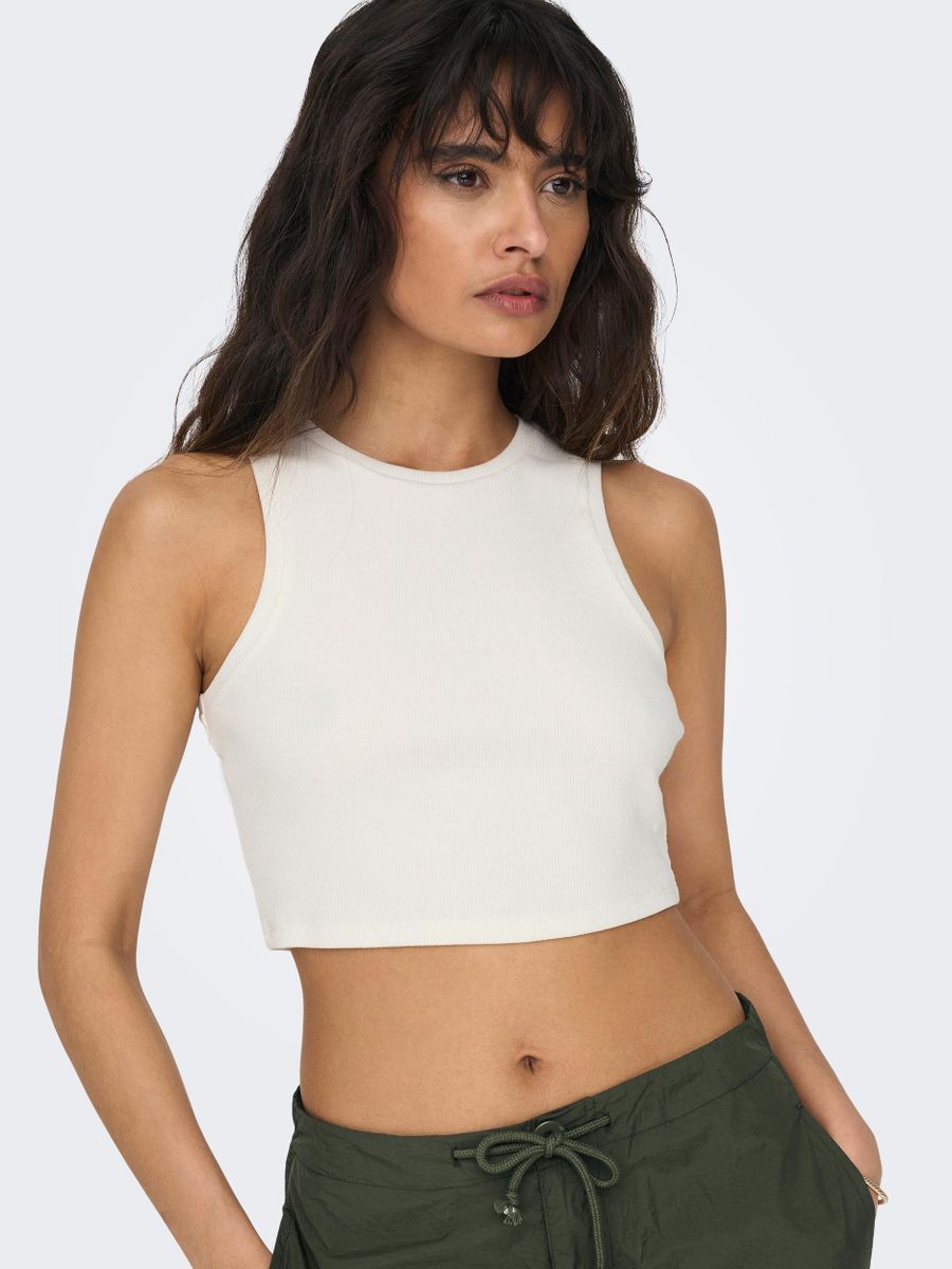 ONLVILMA S/L CROPPED TANK TOP JRS NOOS