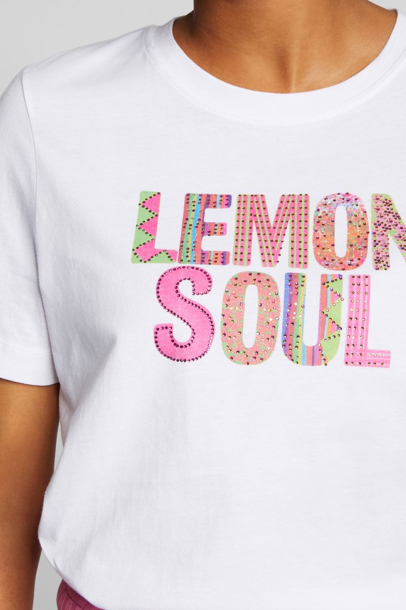 T-Shirt with placed print organic