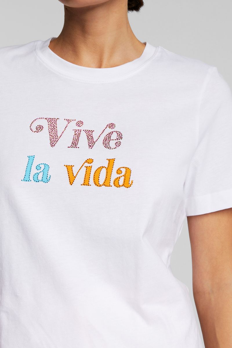 T-Shirt with placed print organic