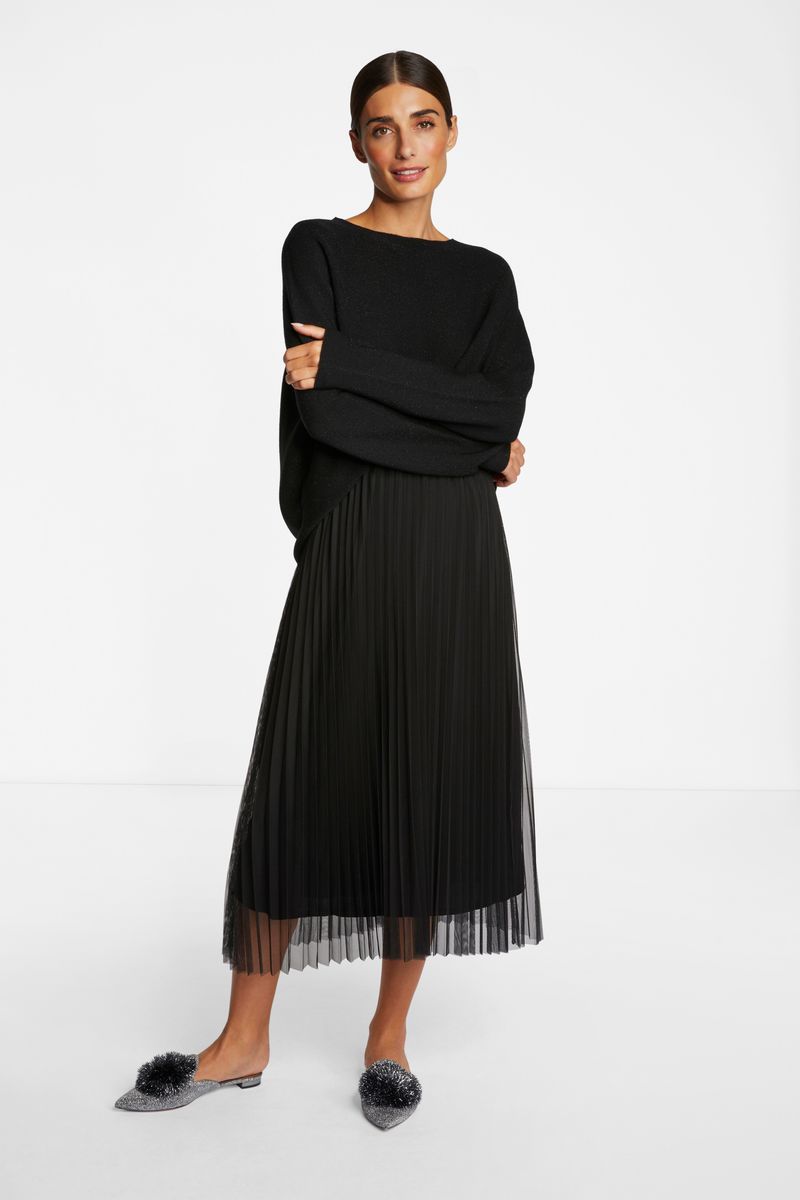 Tulle plissee skirt