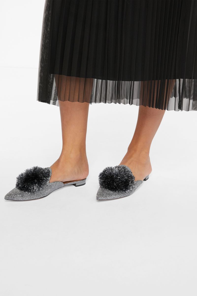 Tulle plissee skirt