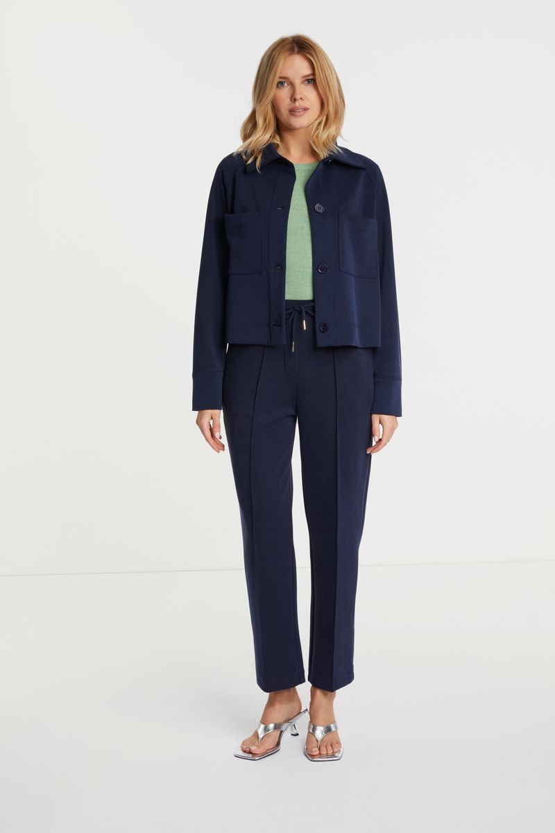 Suited interlock pants