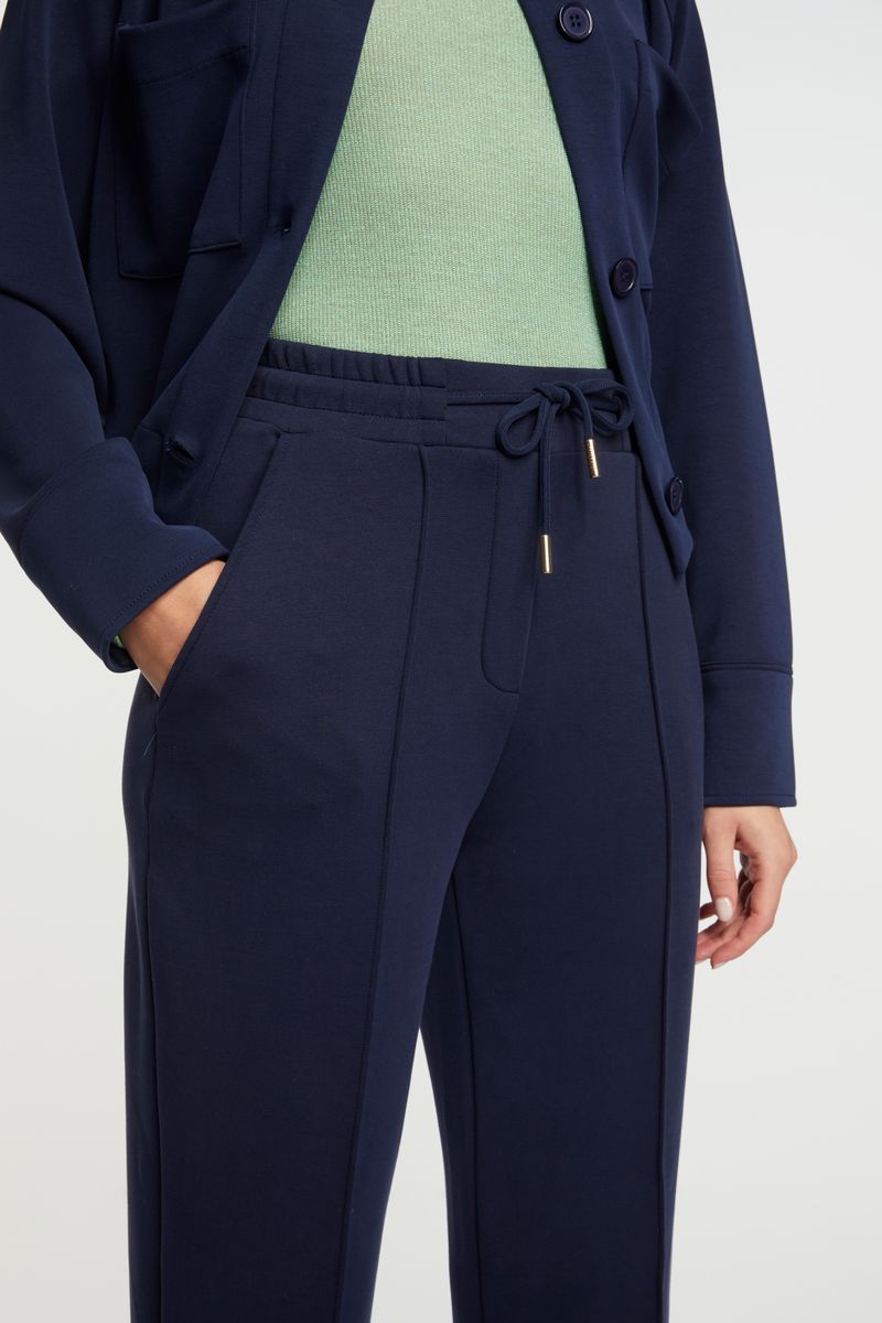 Suited interlock pants