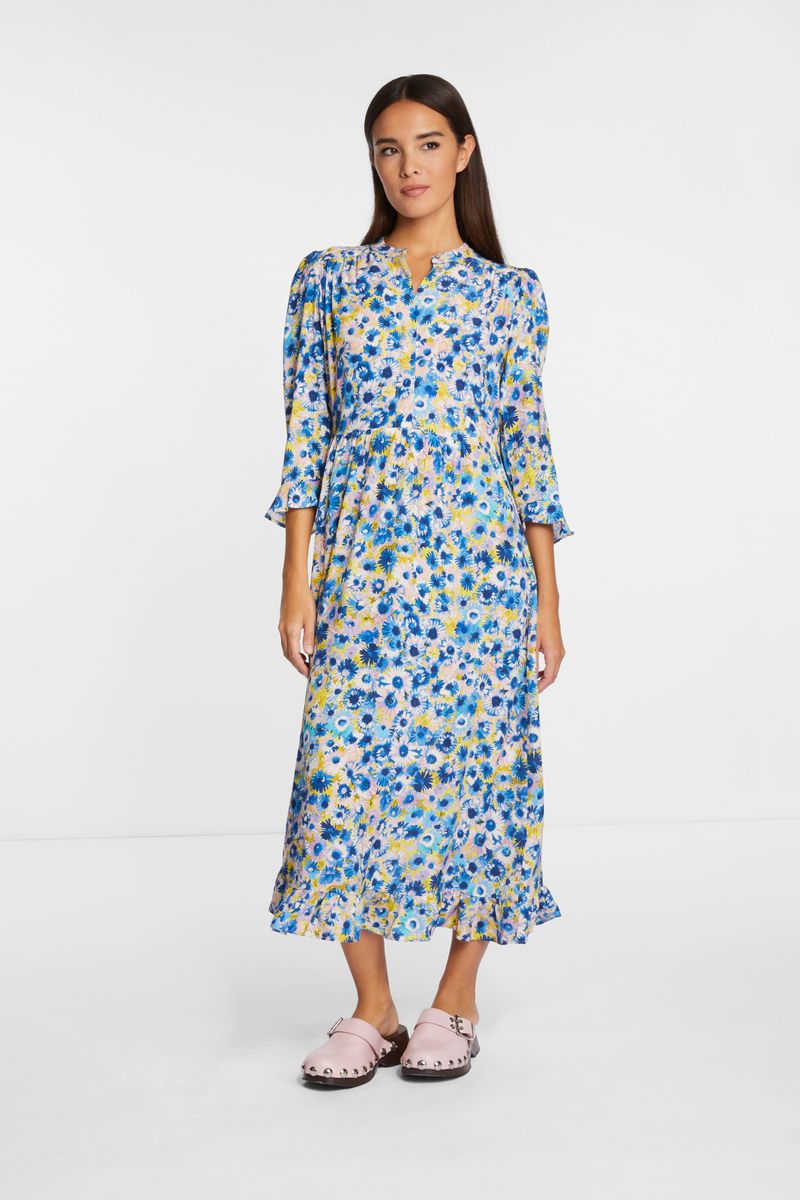printed midi dress