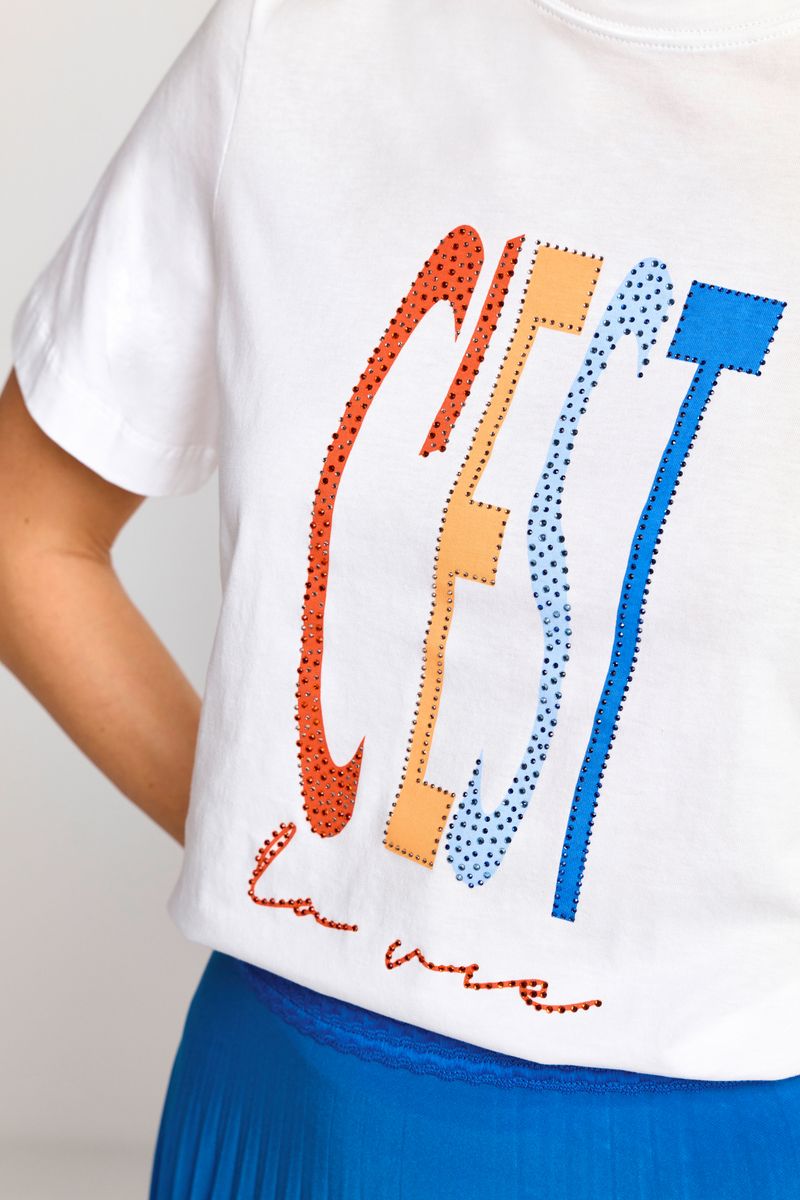 Elegant Fit T-Shirt Print organic