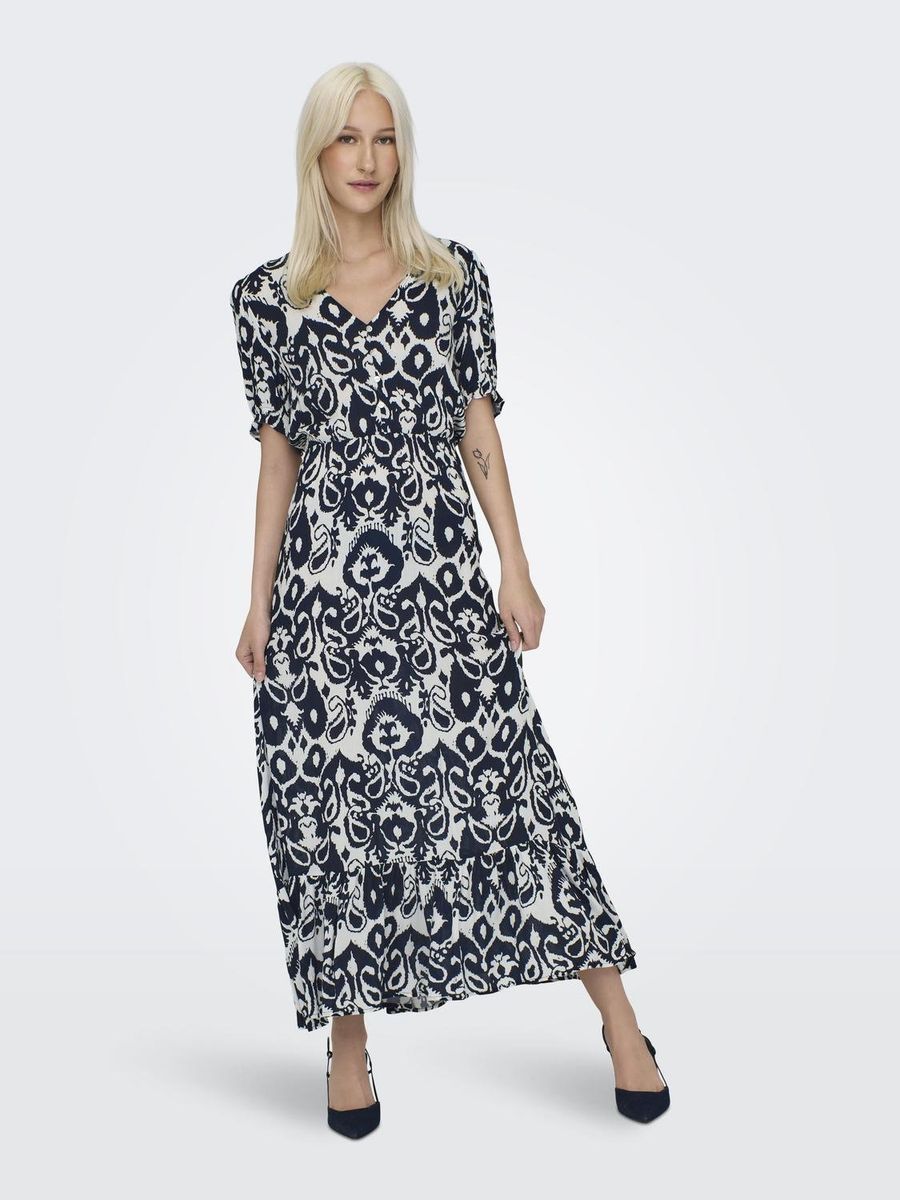 ONLCHIANTI S/S LONG DRESS WVN NOOS