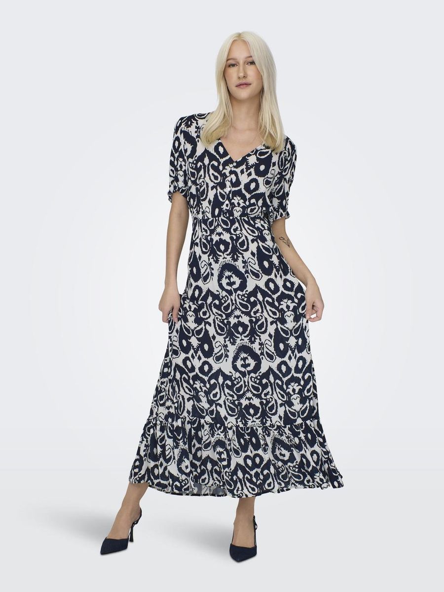 ONLCHIANTI S/S LONG DRESS WVN NOOS