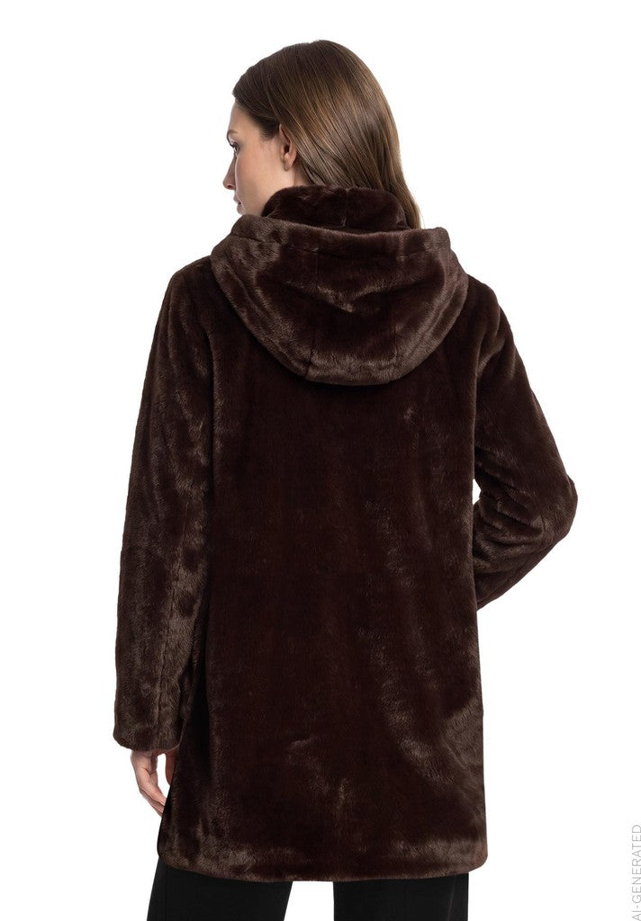 Betty Barclay Jacke PlUEsch Dunkelbraun – Ansicht 4