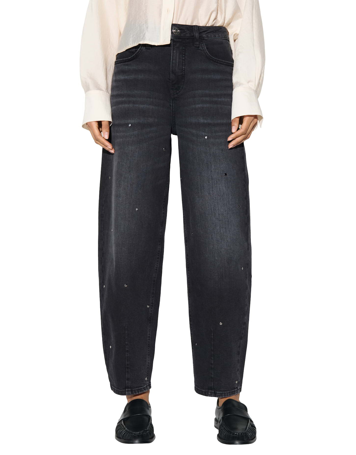 OPUS Jeans Lolah spark Schwarz Schwarz – Ansicht 2