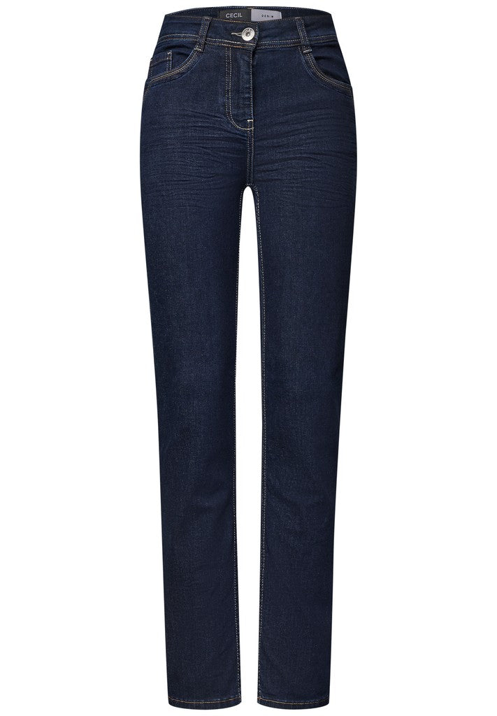CECIL Jeans Style Toronto Straight High Rinsed Wash