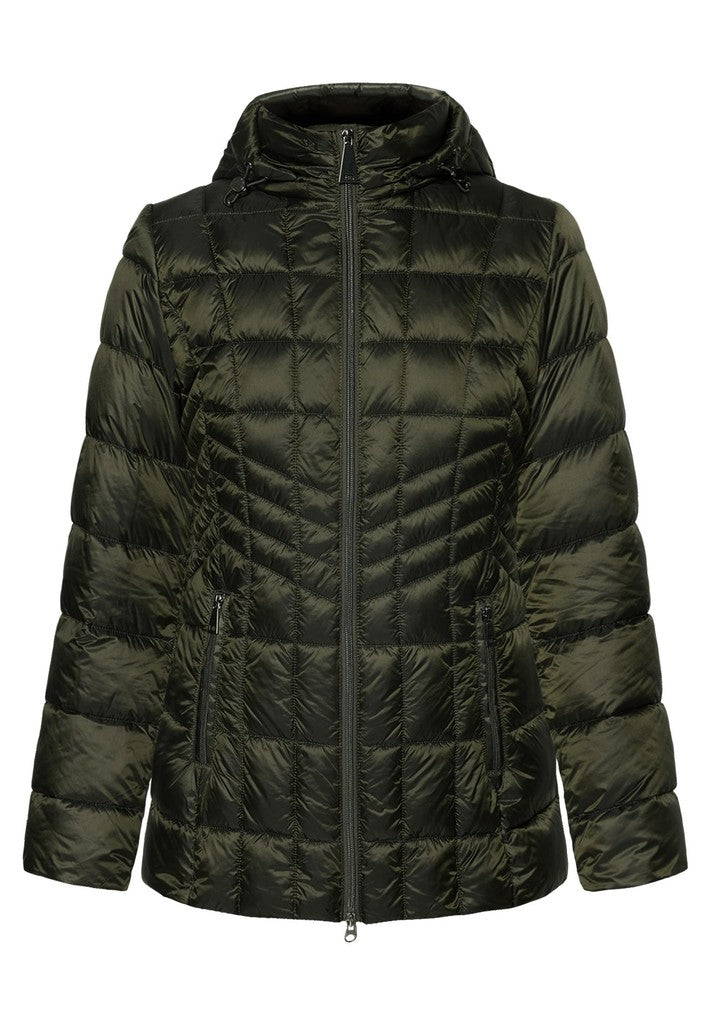 Betty Barclay Jacke Watte Dunkelbraun Oliv