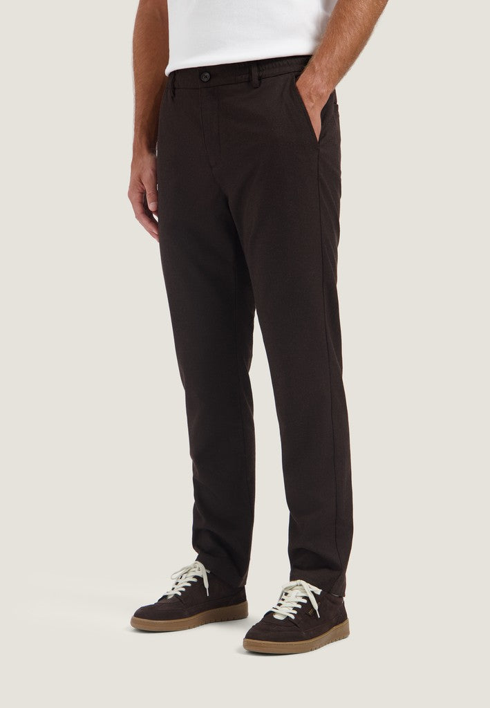 DSTREZZED Hose Logan Easy Office Dk. Brown Braun – Ansicht 3