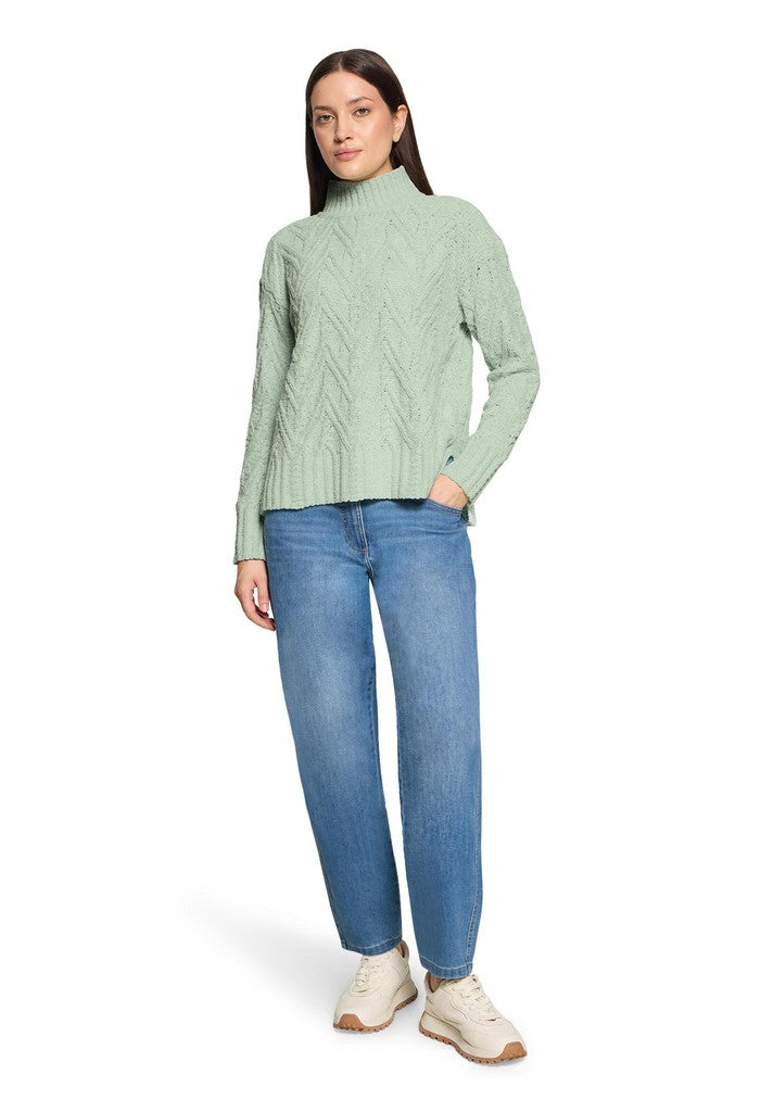 Socosy Strickpullover Silt Green Grün – Ansicht 3