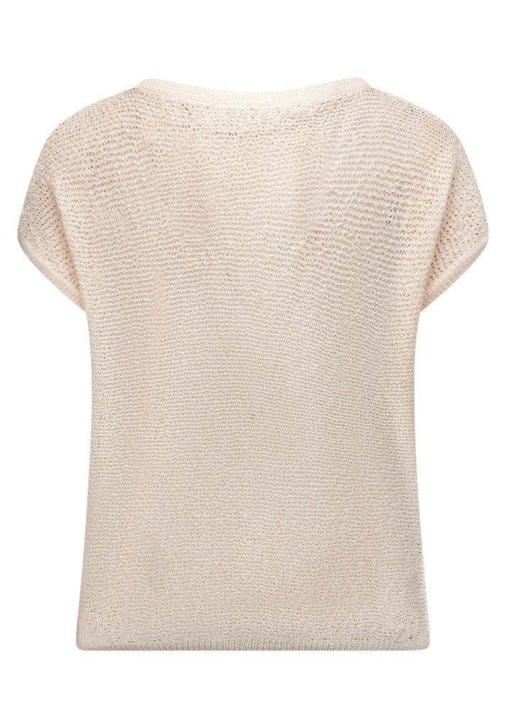 Cartoon Pullover Creme – Ansicht 4
